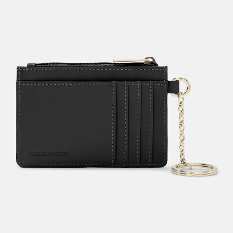 Leather Card Case Keyring
