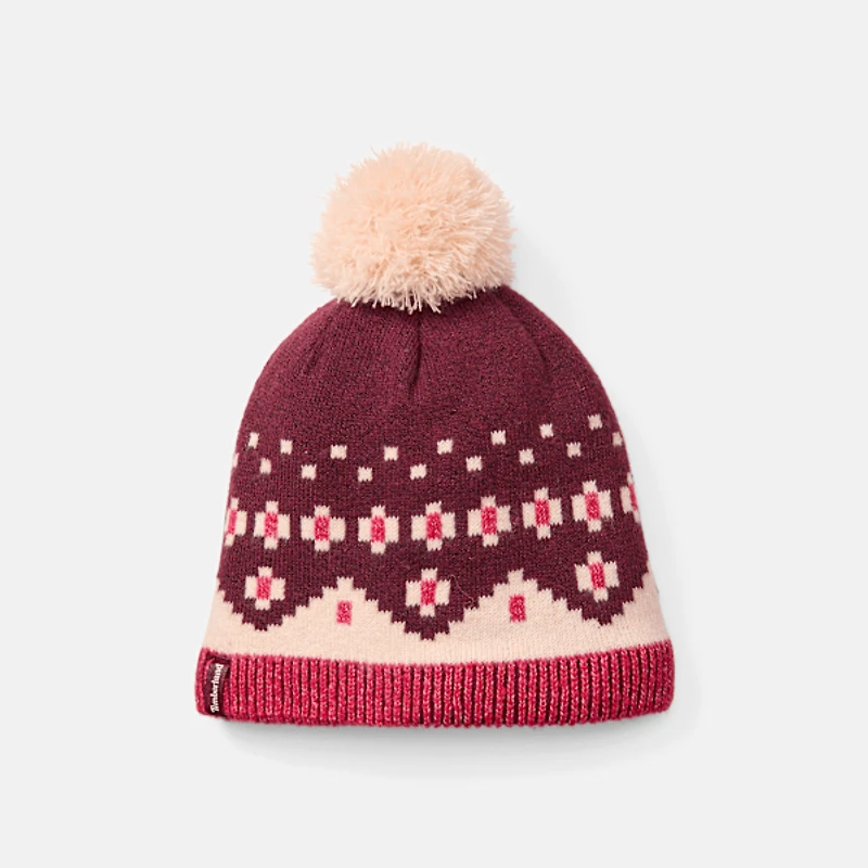 Women's Fair Isle Beanie with Pom