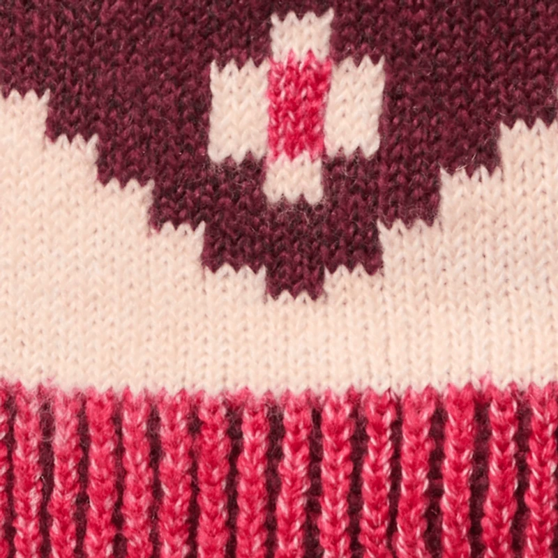 Women's Fair Isle Beanie with Pom