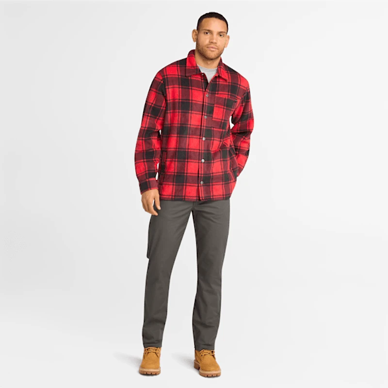 Men's Timberland PRO® Gritman Check Heavyweight Fleece Shirt