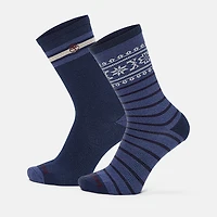 Men's Timberland® 2-Pack Fair Isle Crew Sock
