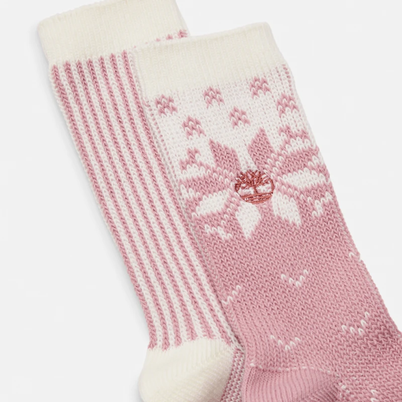 Women's Timberland® 2-Pack Snowflake Crew Sock