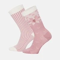 Women's Timberland® 2-Pack Snowflake Crew Sock
