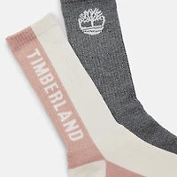 Women’s Timberland® 2-Pack Color-Block Crew Sock