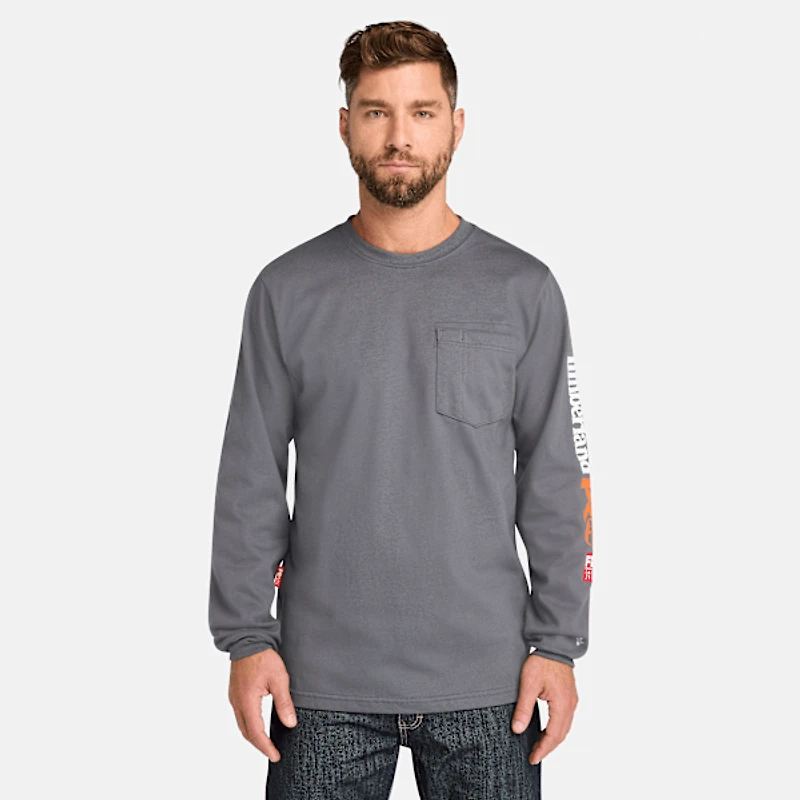 Men's Timberland PRO® Cotton Core Flame-Resistant Long-Sleeve T-Shirt