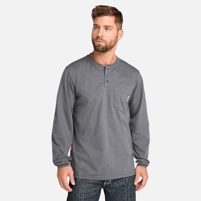 Men's Timberland PRO® Cotton Core Flame-Resistant Long-Sleeve Henley