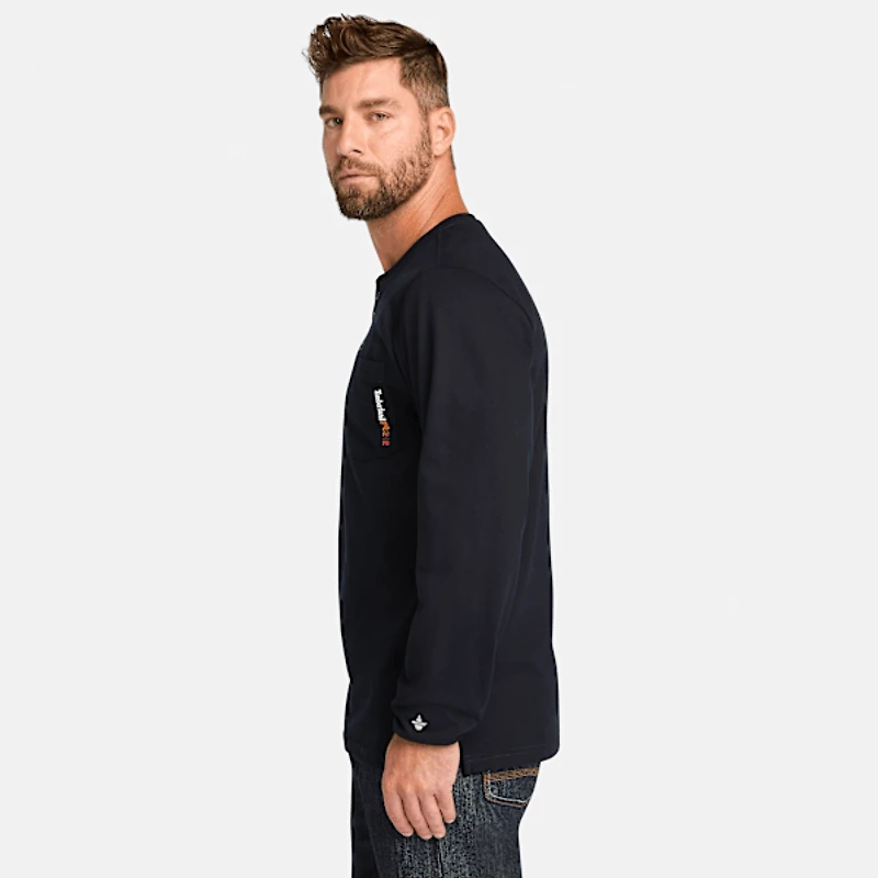 Men's Timberland PRO® Cotton Core Flame-Resistant Long-Sleeve Henley