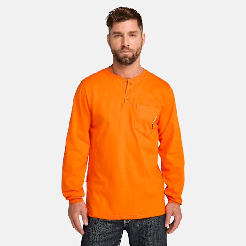 Men's Timberland PRO® Cotton Core Flame-Resistant Long-Sleeve Henley