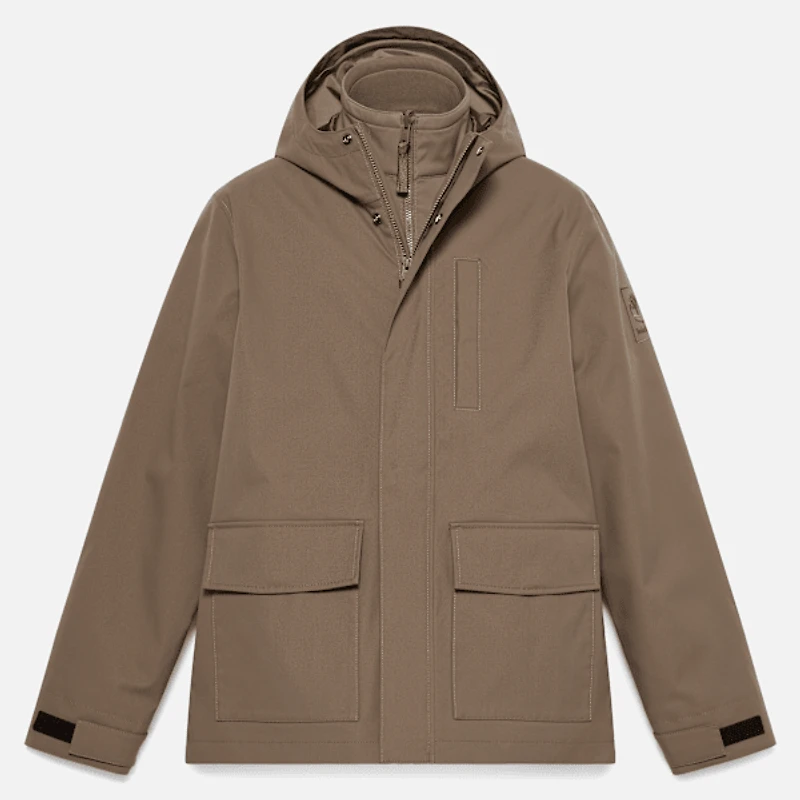 Men's Water-Resistant 3-in-1 Hooded Jacket