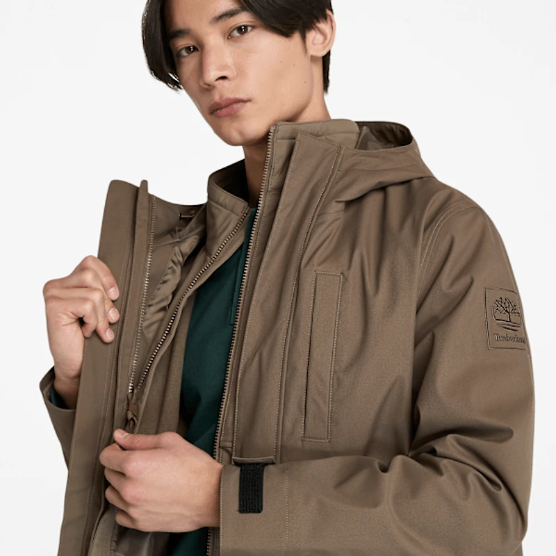 Men's Water-Resistant 3-in-1 Hooded Jacket