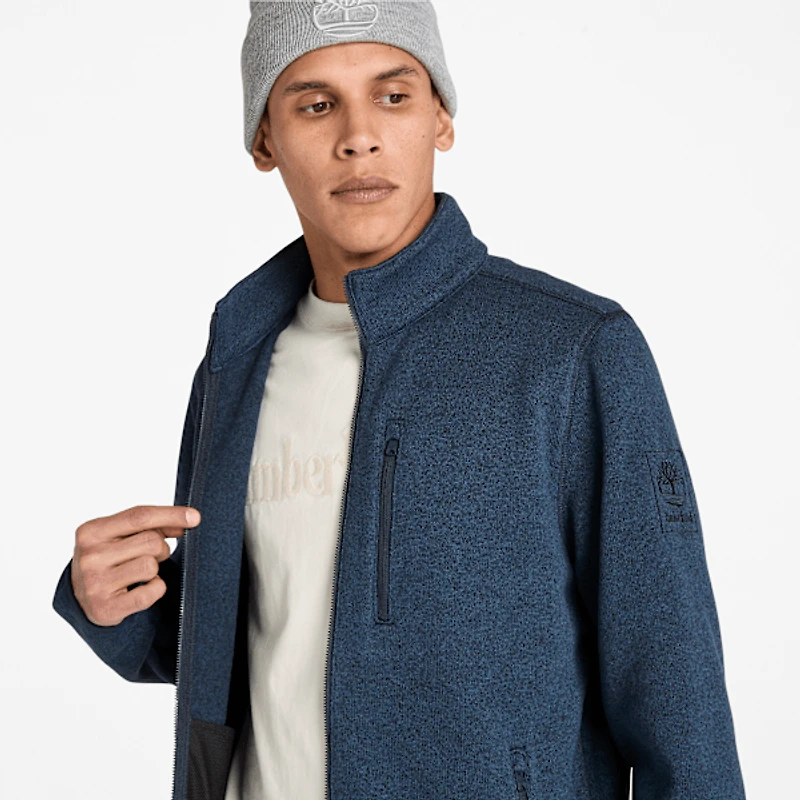 Men's Melange Fleece Jacket