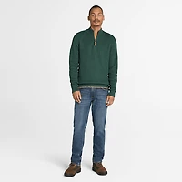 Men's Williams River Textured Quarter-Zip Sweater