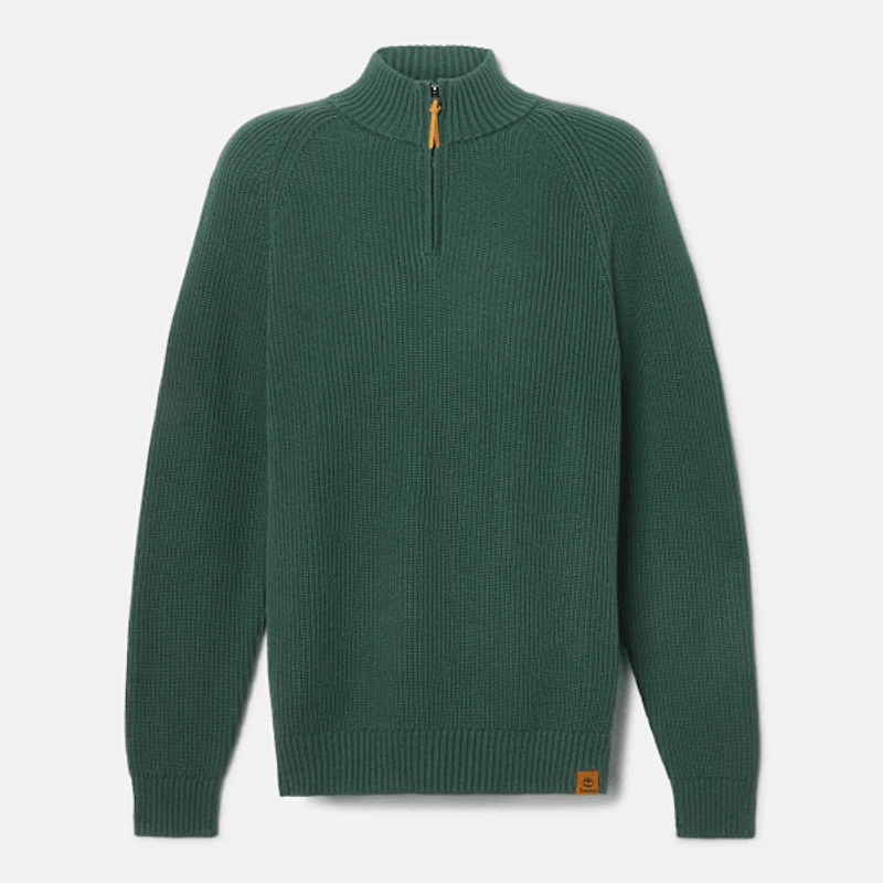 Men's Williams River Textured Quarter-Zip Sweater