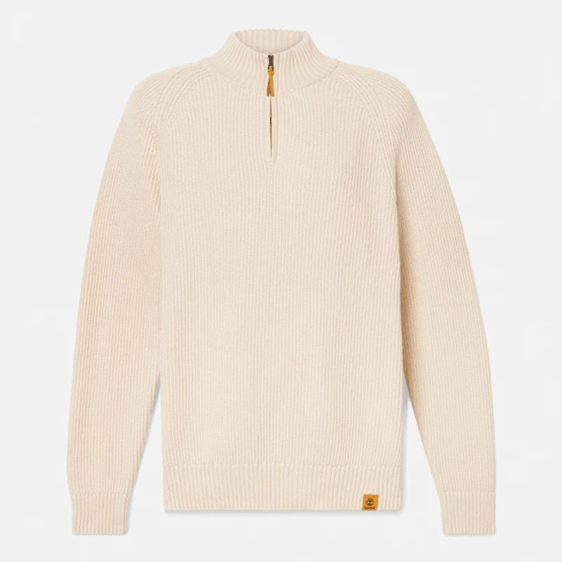 Men's Williams River Textured Quarter-Zip Sweater