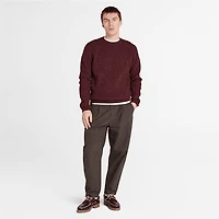 Men's Chunky Yarn Crewneck Sweater