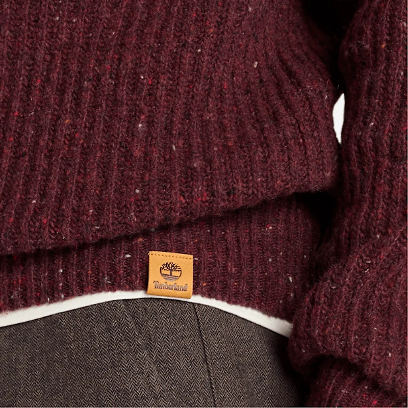 Men's Chunky Yarn Crewneck Sweater