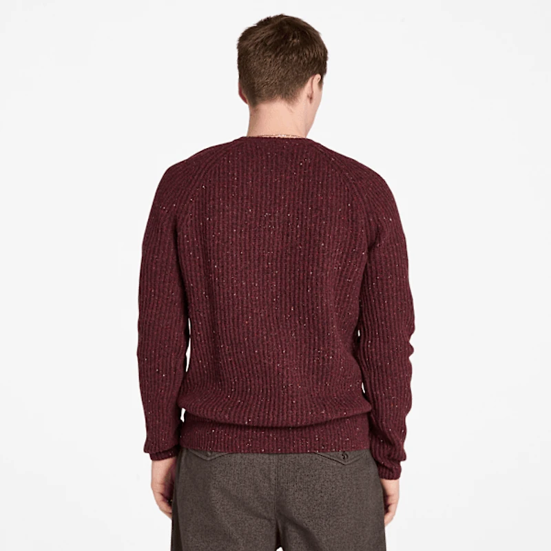 Men's Chunky Yarn Crewneck Sweater