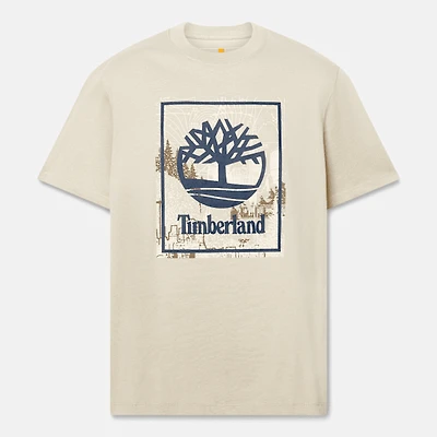 Men's Front Seasonal Stack Logo Graphic T-Shirt