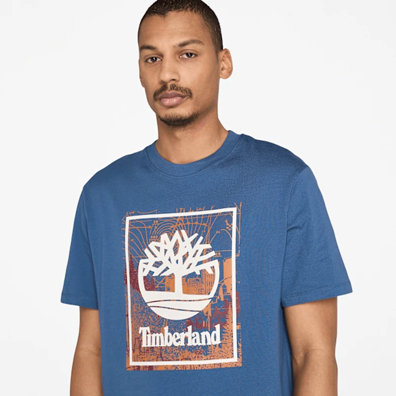 Men's Front Seasonal Stack Logo Graphic T-Shirt