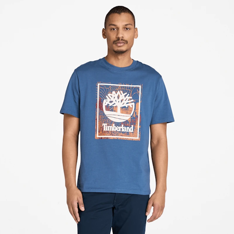 Men's Front Seasonal Stack Logo Graphic T-Shirt