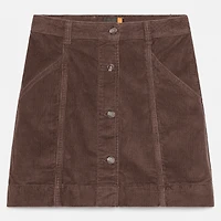 Women's Washed Corduroy Skirt