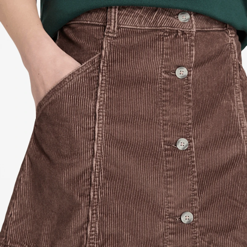 Women's Washed Corduroy Skirt