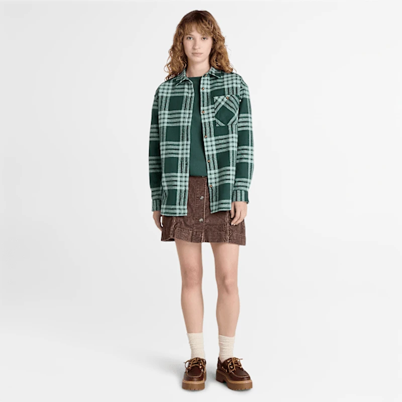Women's Midweight Flannel Pocket Shirt