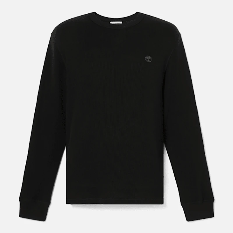 Men's Wharf River Waffle Long-Sleeve Polo Shirt