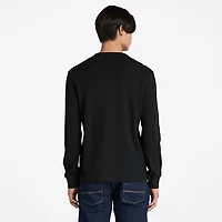 Men's Wharf River Waffle Long-Sleeve Polo Shirt