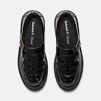 Women's Patent Leather Stone Street Platform Buckle Shoe