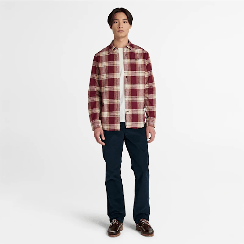 Men's Herringbone Flannel Check Shirt