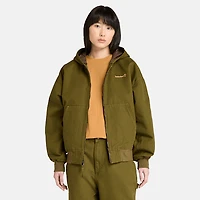 Washed Duck Canvas Hooded Bomber