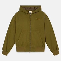 Washed Duck Canvas Hooded Bomber