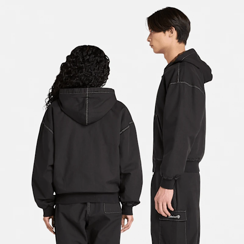Washed Duck Canvas Hooded Bomber