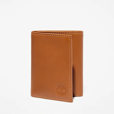 Men's Smooth Leather Trifold Wallet
