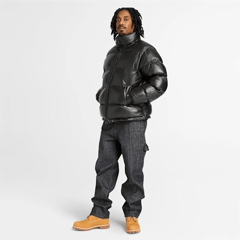 Welch Mountain Leather Puffer Jacket