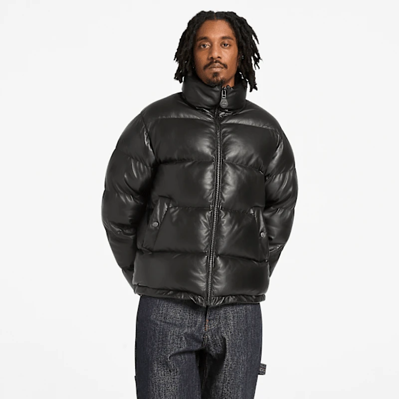 Welch Mountain Leather Puffer Jacket