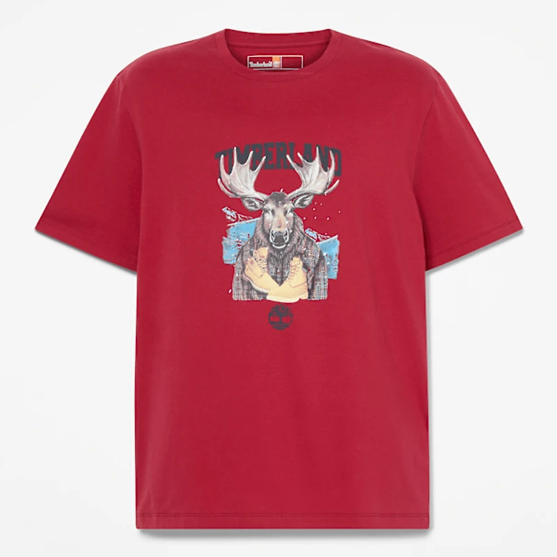 Holiday Graphic Moose T-Shirt
