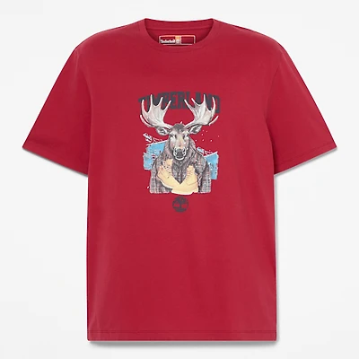 Holiday Graphic Moose T-Shirt