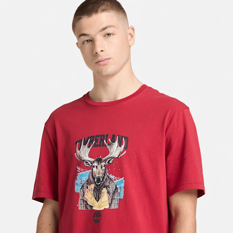 Holiday Graphic Moose T-Shirt