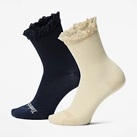 Women’s Timberland® 2-Pack Ruffle Low Crew Sock