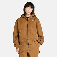 Washed Duck Canvas Hooded Bomber