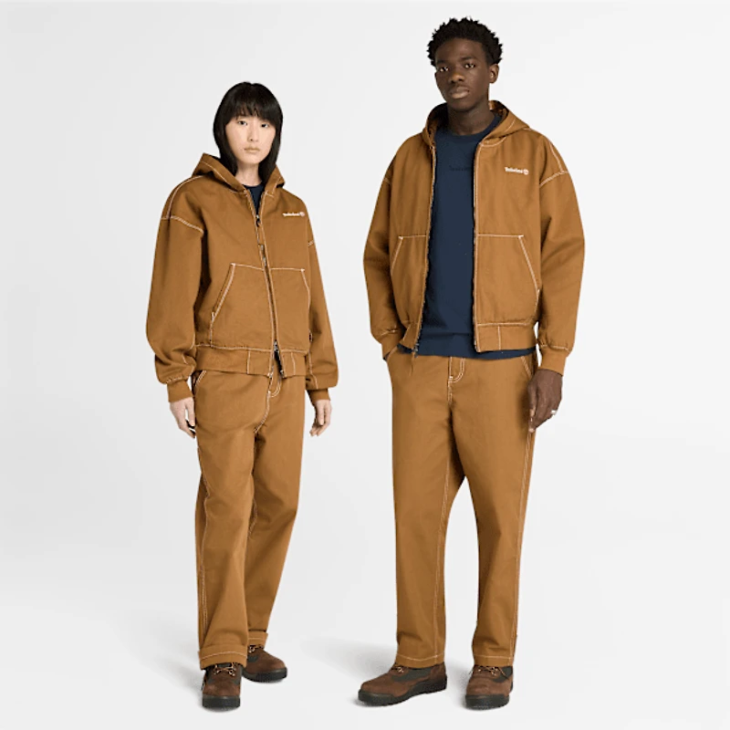 Washed Duck Canvas Hooded Bomber