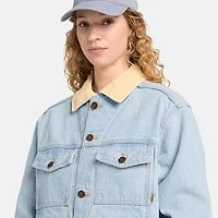 Corduroy Collared Denim Jacket