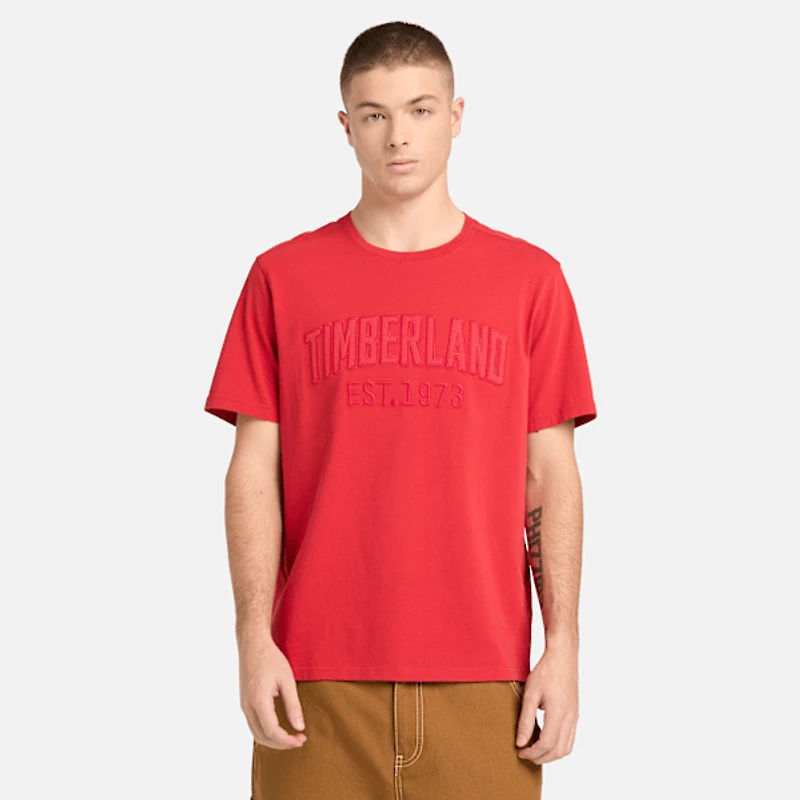 Men's Washed Embroidered Logo T-Shirt