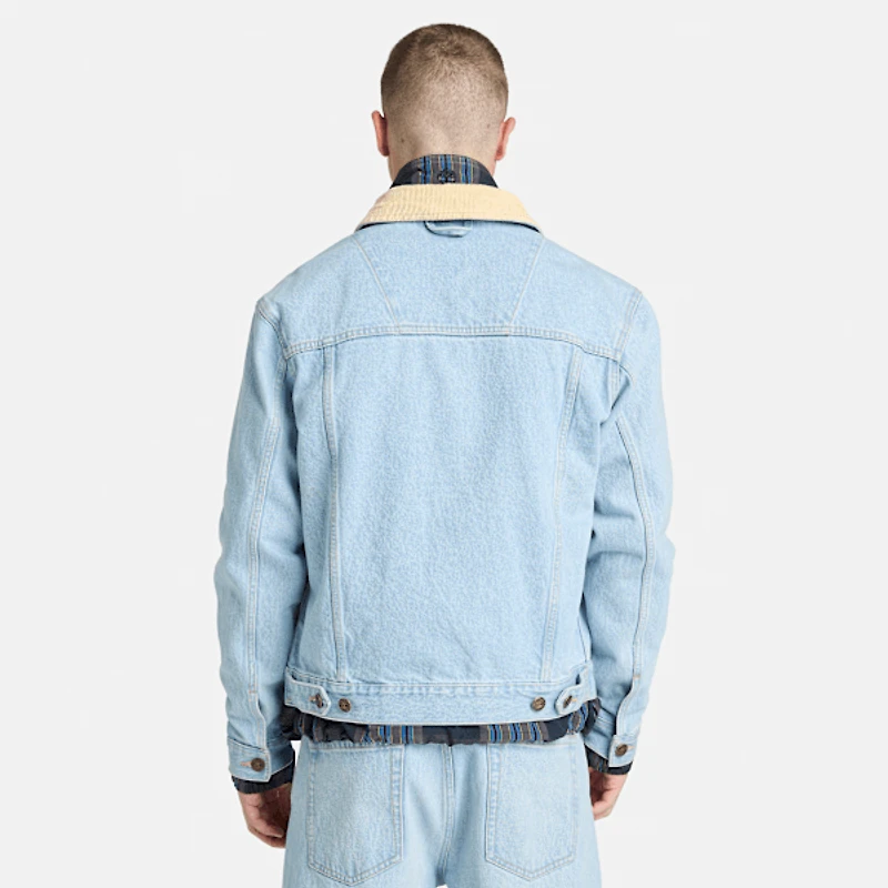 Corduroy Collared Denim Jacket