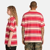 Striped Short-Sleeve Rugby Polo