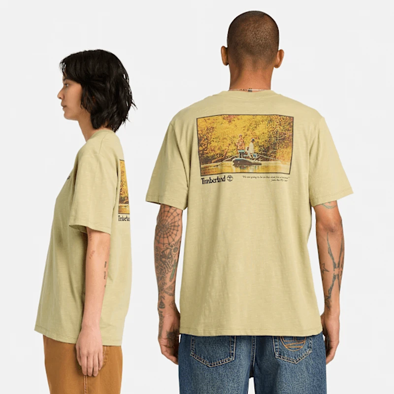 Fishing Photo Graphic T-Shirt