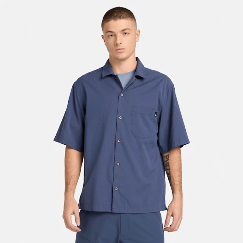 Men's Short-Sleeve Seersucker Resort Shirt