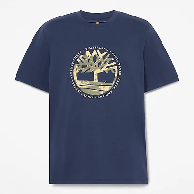 Men's Tree Logo Lake House Graphic T-Shirt